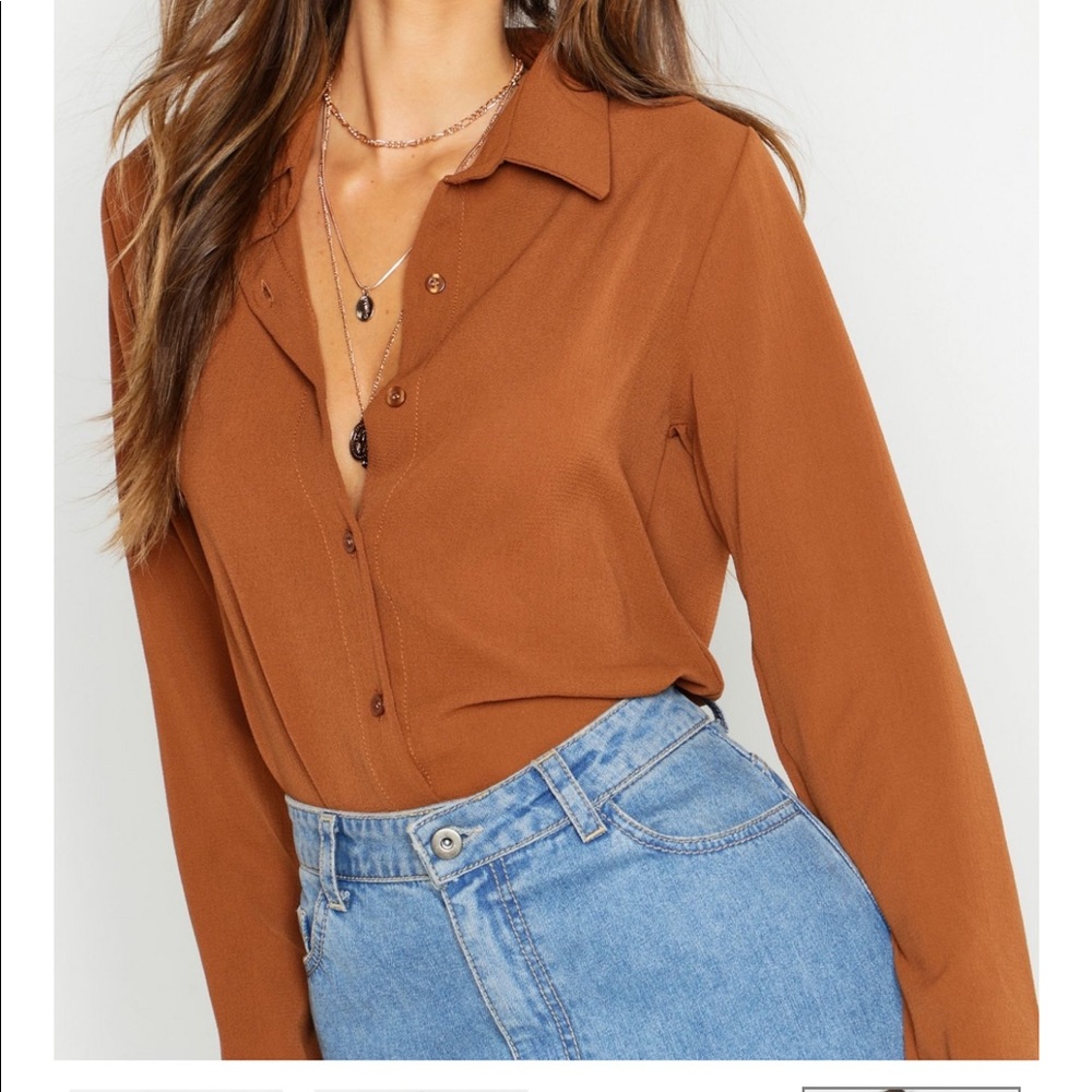 Boohoo dressy blouse